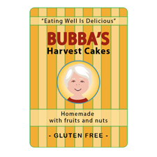 Cinelli Design - Package Label Bubbas Harvest Cakes